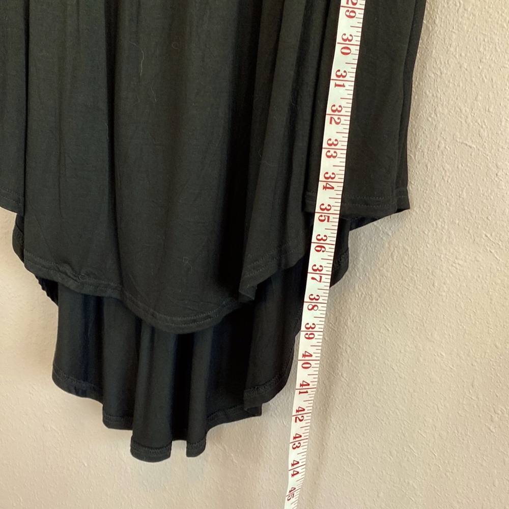 Black loose fitting short sleeve dress with pockets Size L - Picture 7 of 8